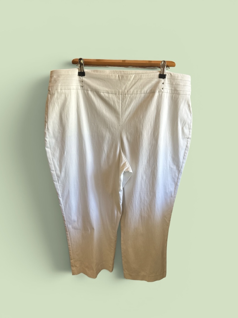 JM Collection White Pull-on Studded Casual Spring Pants Women’s Size XL Summer